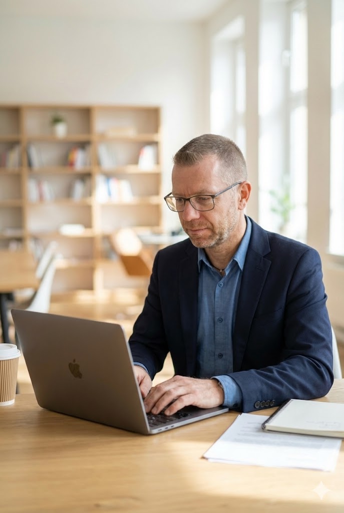 Ritratto di Nicola Galassi, copywriter e strategist di NICE Creative Studio